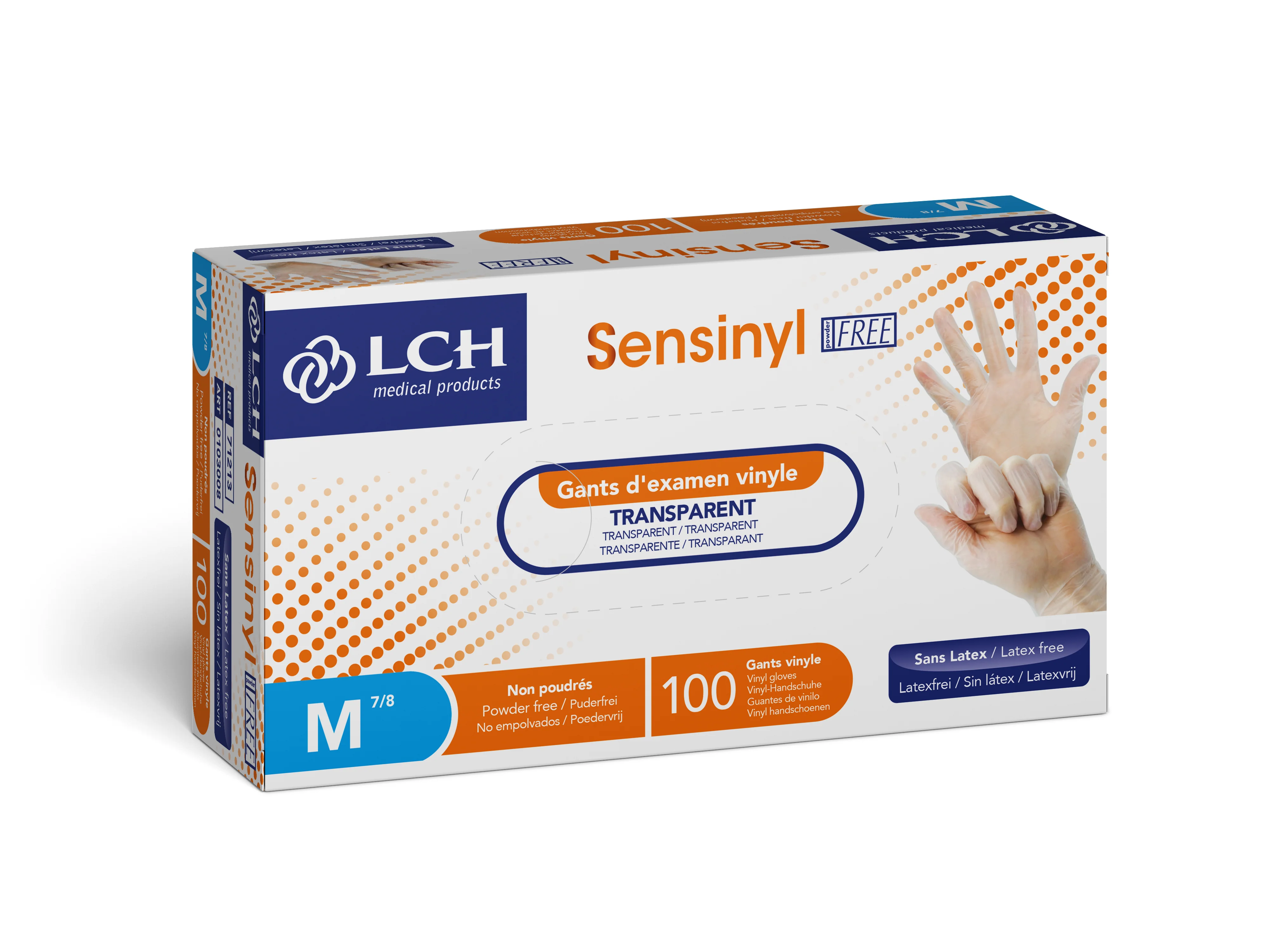 Gants Sensinyl Free vinyle non poudrés - Boîte de 100 - Image 3