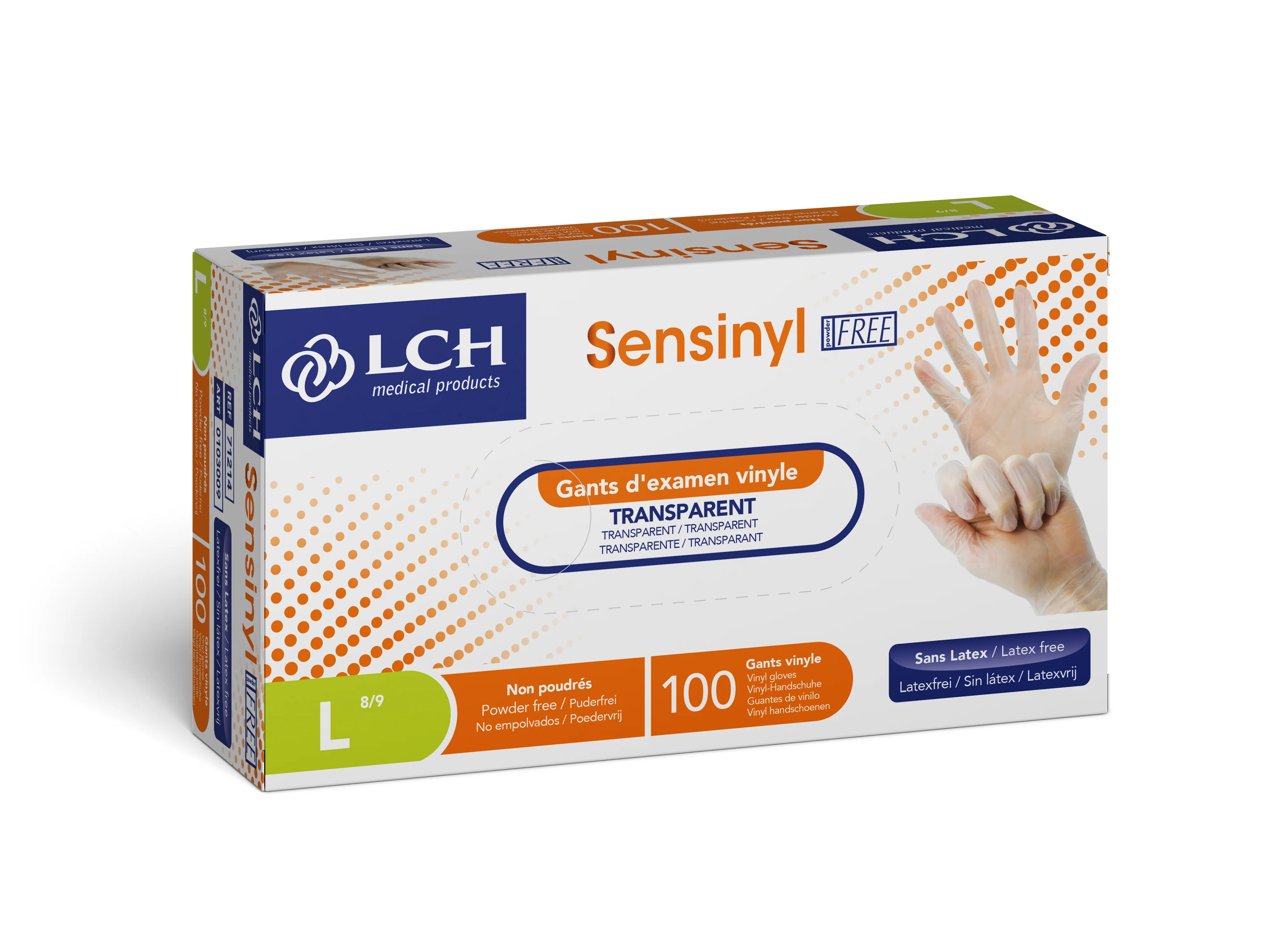 Gants Sensinyl Free vinyle non poudrés - Boîte de 100 - Image 4