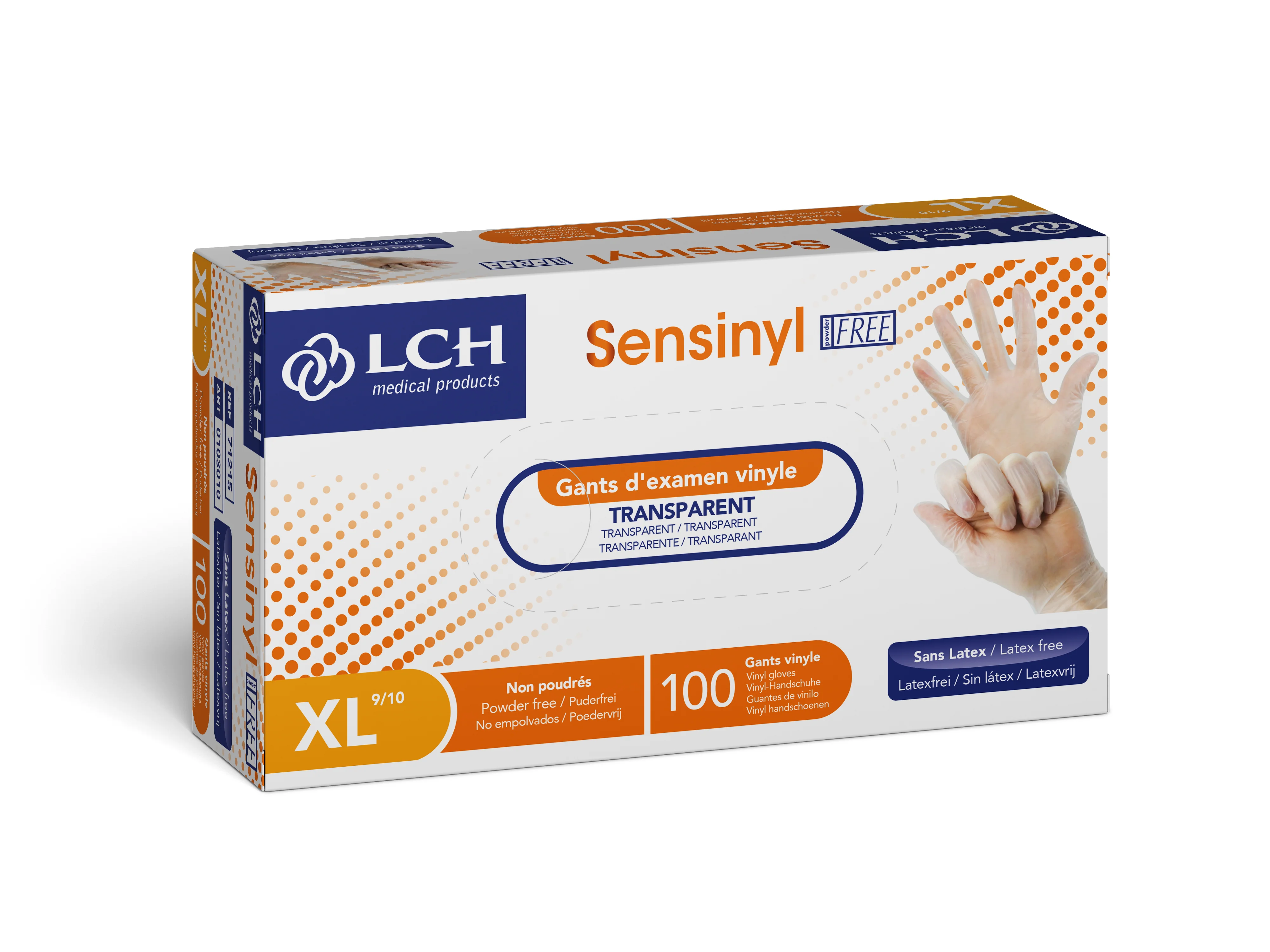 Gants Sensinyl Free vinyle non poudrés - Boîte de 100 - Image 5